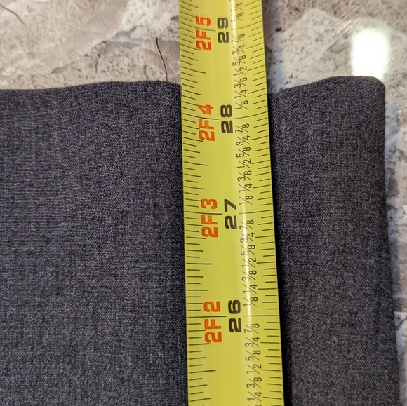 Chico's Women's slimming gray stra Throuser pants straight wide leg size 1 Short - Picture 3 of 9